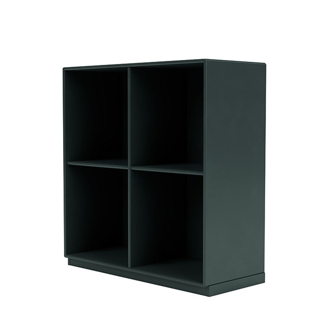 Montana Show Bookcase With 3 Cm Plinth, Black Jade