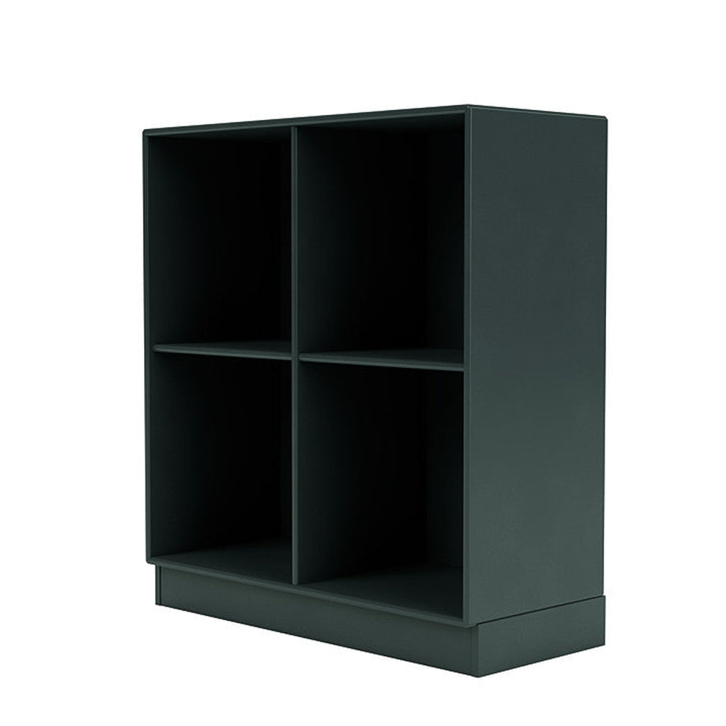 Montana Show Bookcase With 7 Cm Plinth, Black Jade