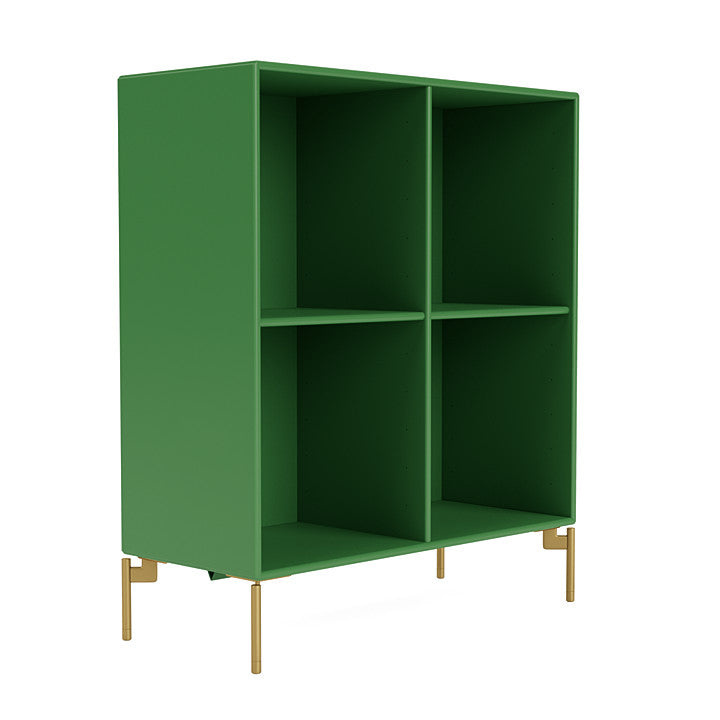Montana Show Bookcase With Legs, Parsley/Brass