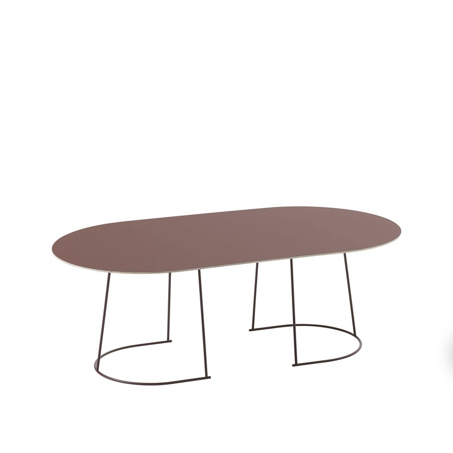Muuto Airy Coffee Table 120x65 cm, śliwka