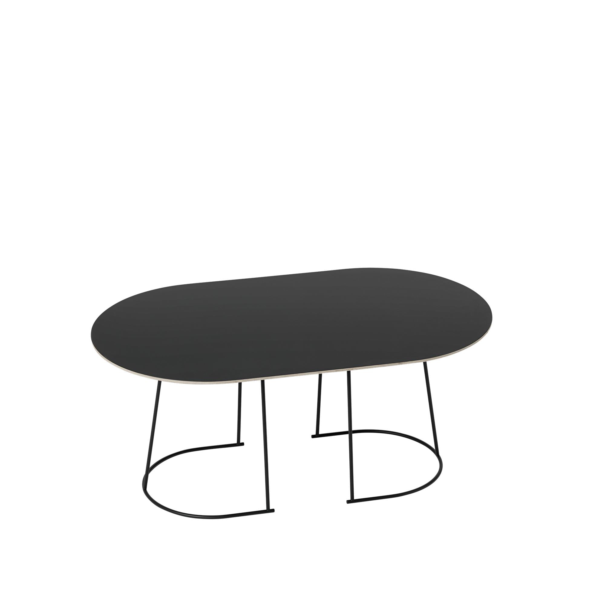 Muuto Airy Coffee Table 88 x51 cm, czarny