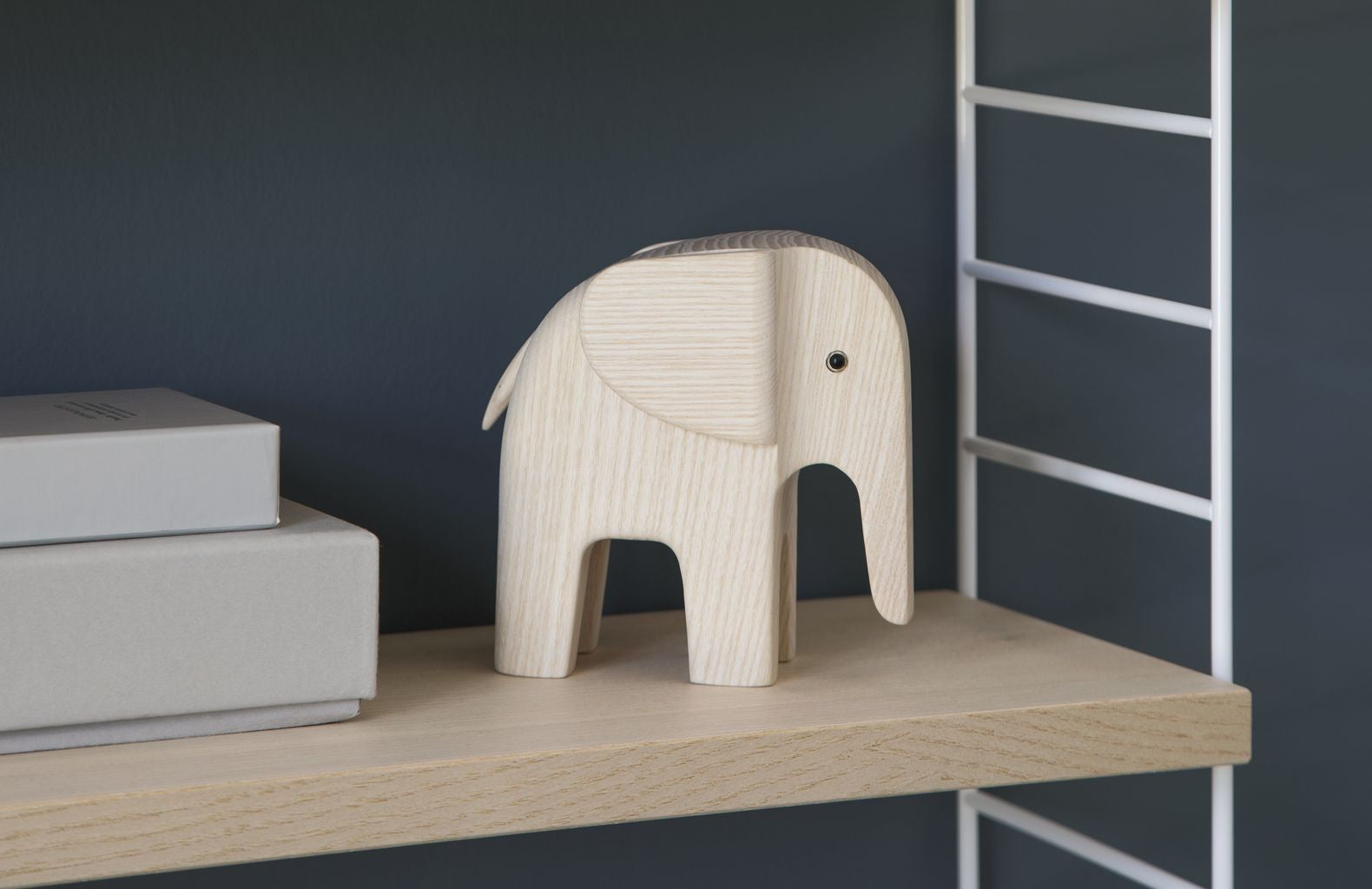Novoform Design Dekoracyjna postać słonia, naturalny popiół