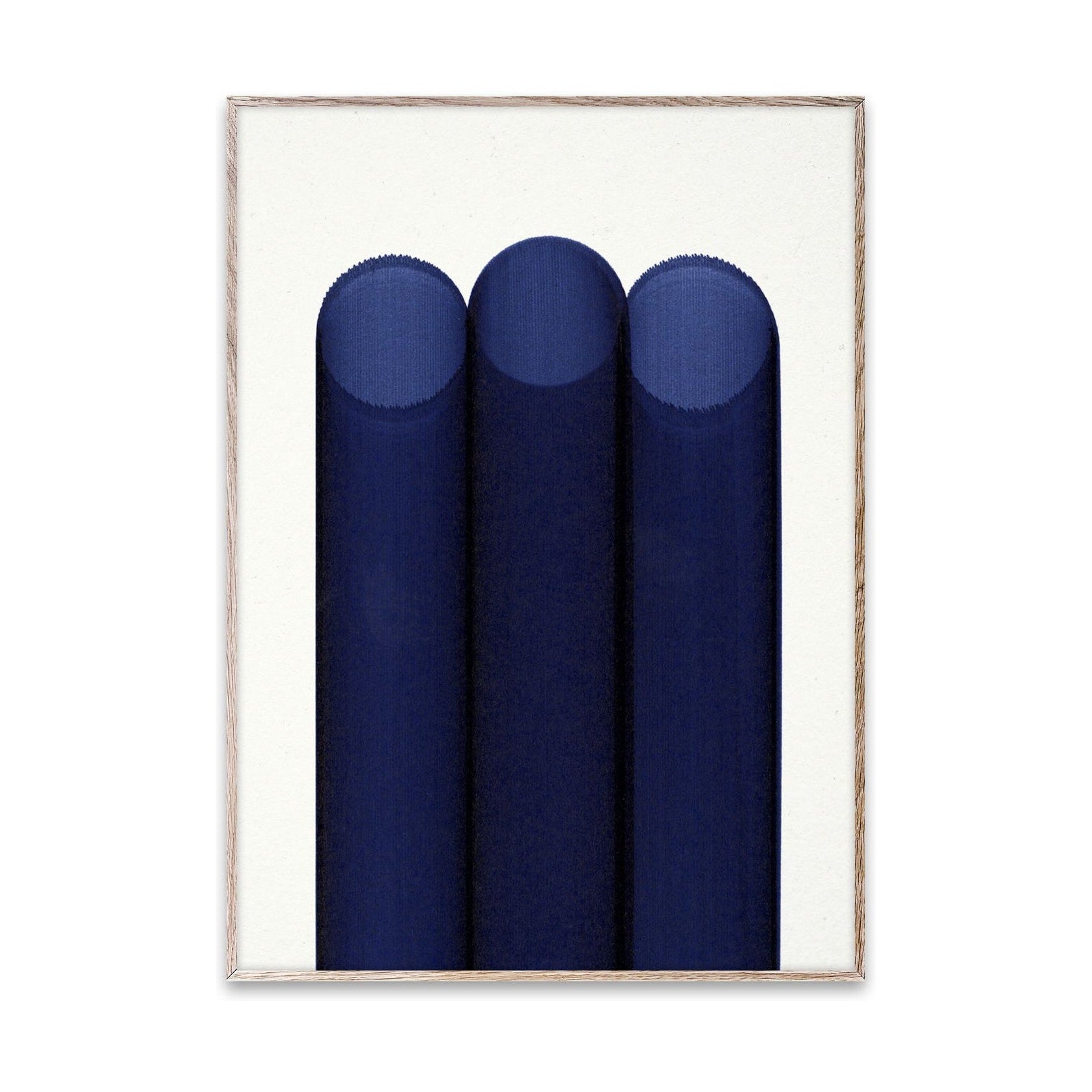Papierowe zbiorowe rurki niebieskie, 30x40 cm