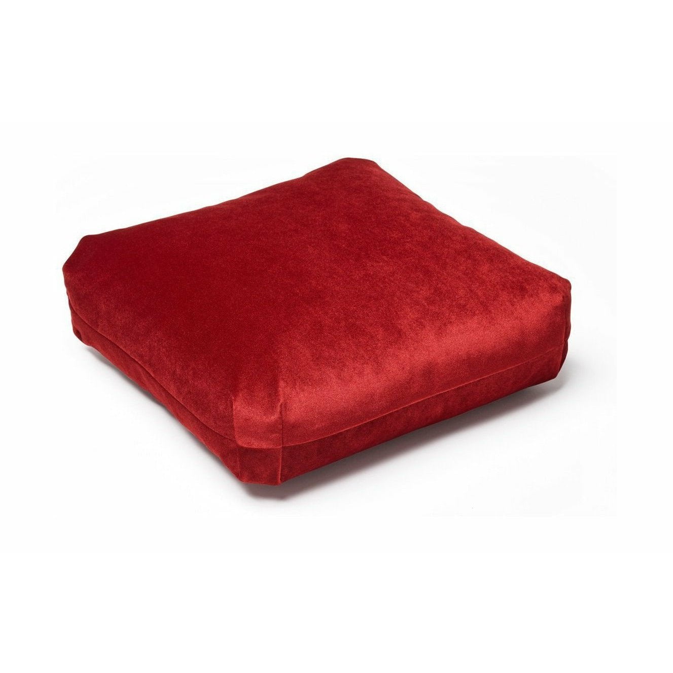 Puik plus kwadratowa poduszka, czerwona