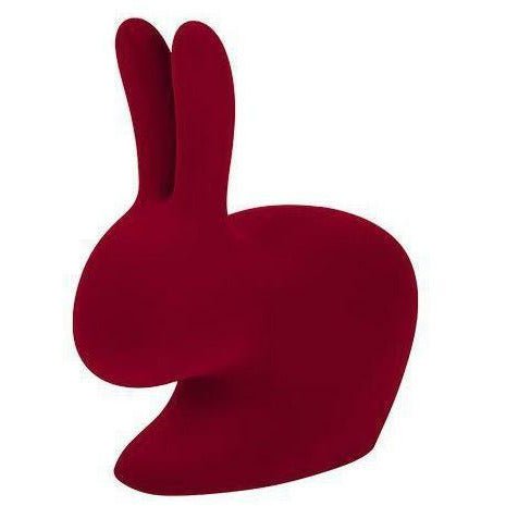 QEEBOO Rabbit Velvet Bookend XS, czerwony