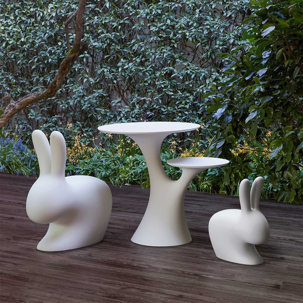 QEEBOO Rabbit Tree Table Stefano Giovannoni, White