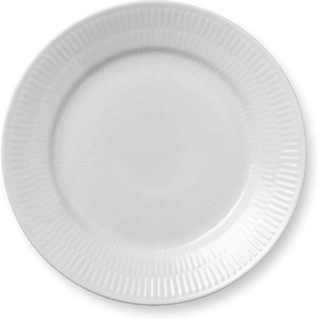 Royal Copenhagen White Fled Plate, 19 cm