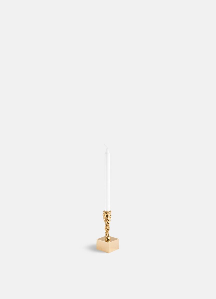 SKULTUNA ORAZ ORTACE Candle Holder Brass, mały