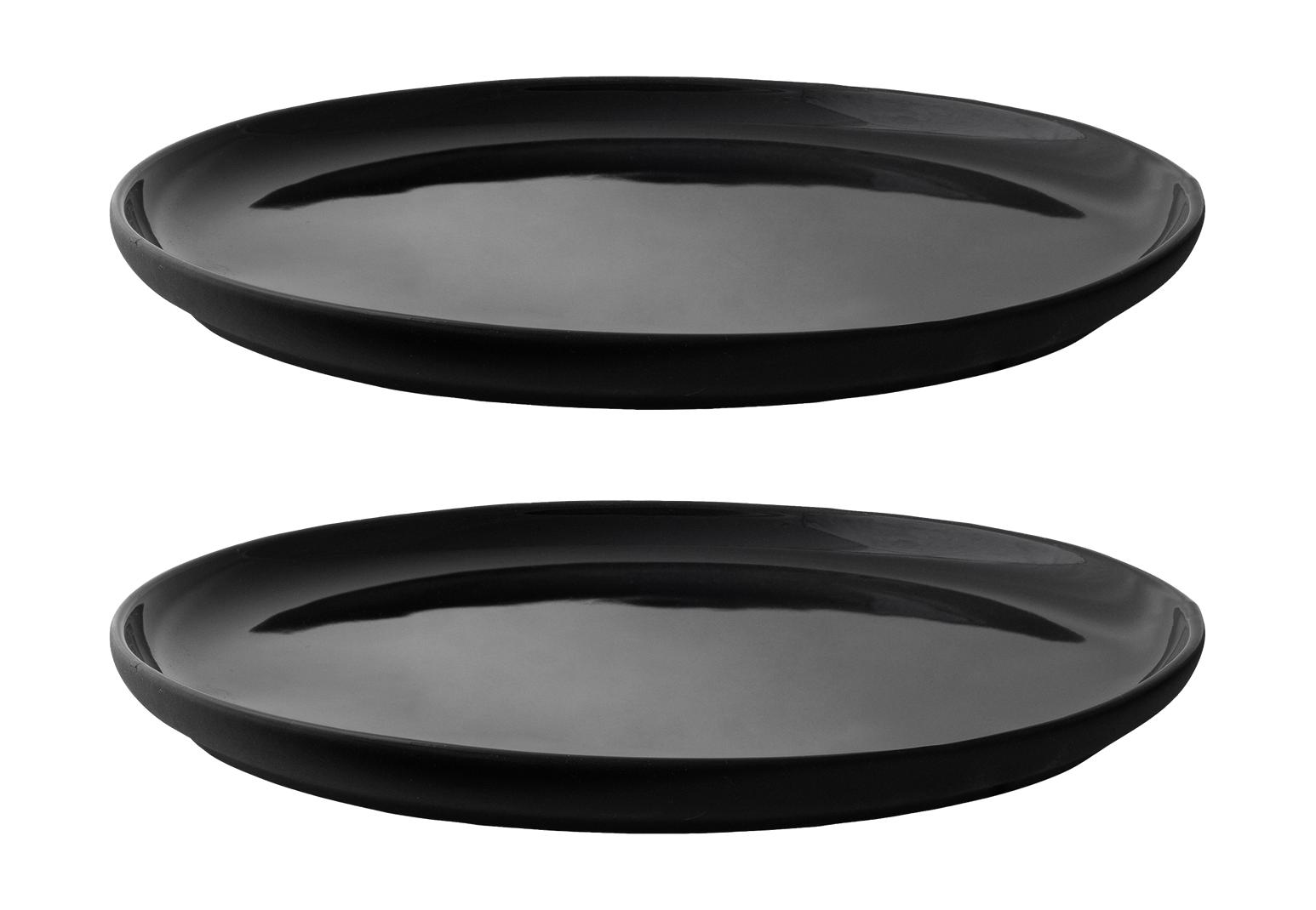 Stelton Theo Plate Ø 22 cm, czarny