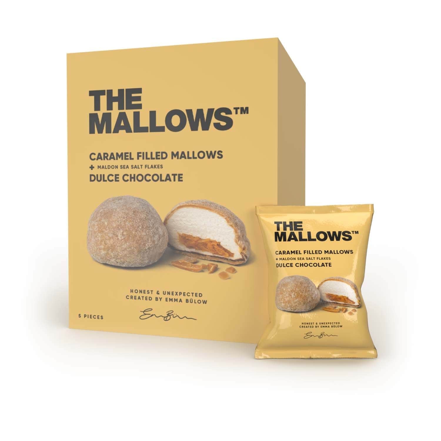 The Mallows Marshmallows z karmelowym nadzieniem i czekoladą czekoladą, 18G