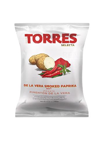 Torres Selecta wędzone chipsy papryki, 150g