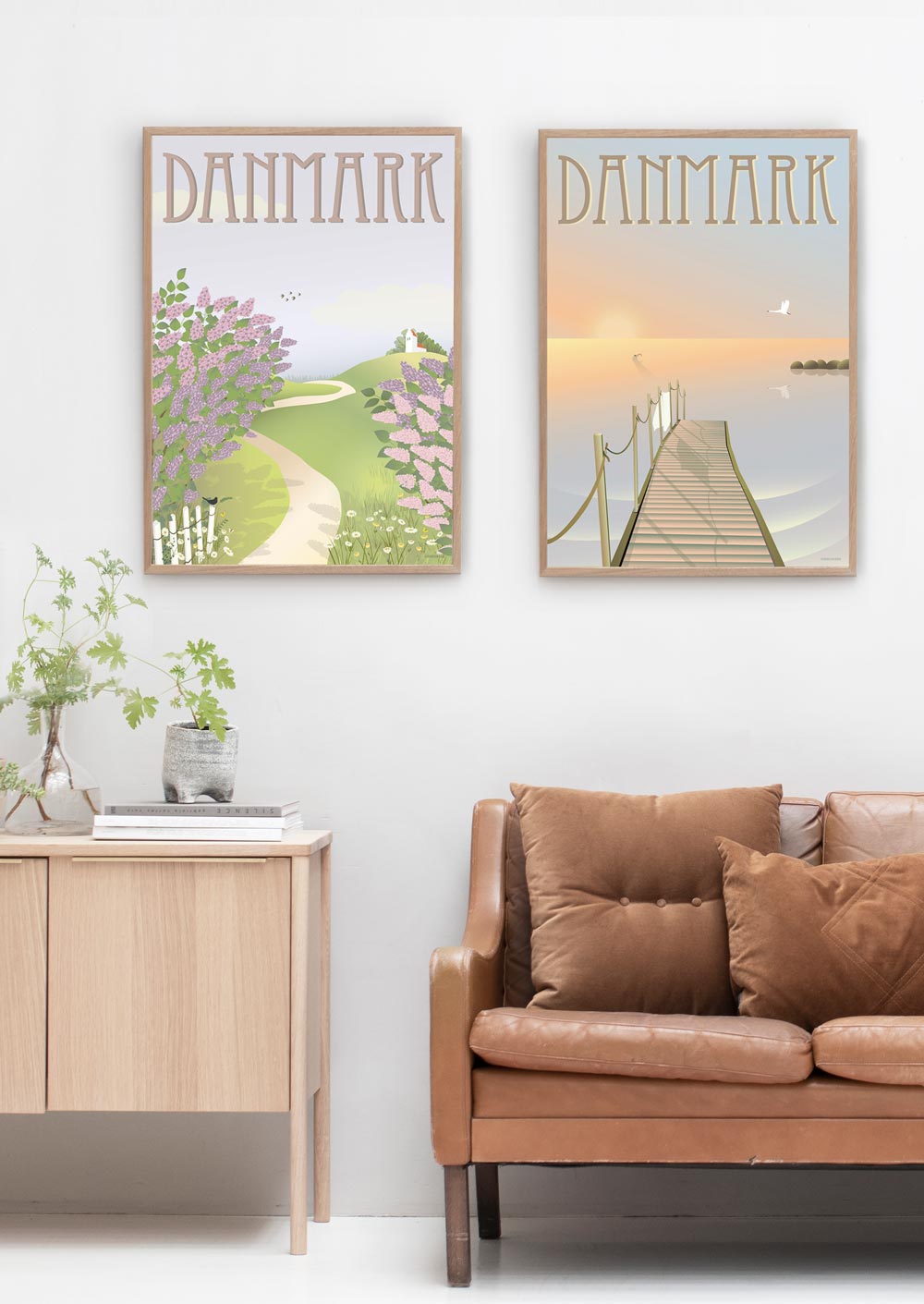 Vissevasse Dania Plakat liliowy, 50x70 cm