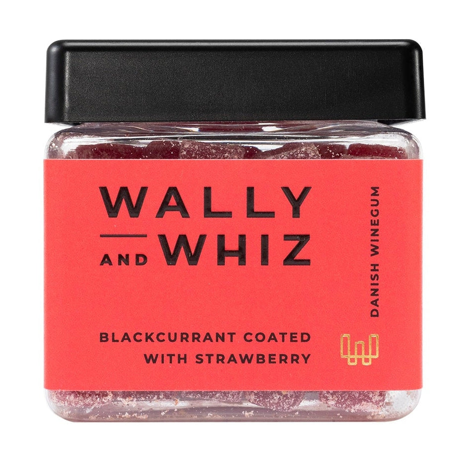Kostka gumowa Wally i Whiz Wine, czarna porzeczka z truskawką, 140G