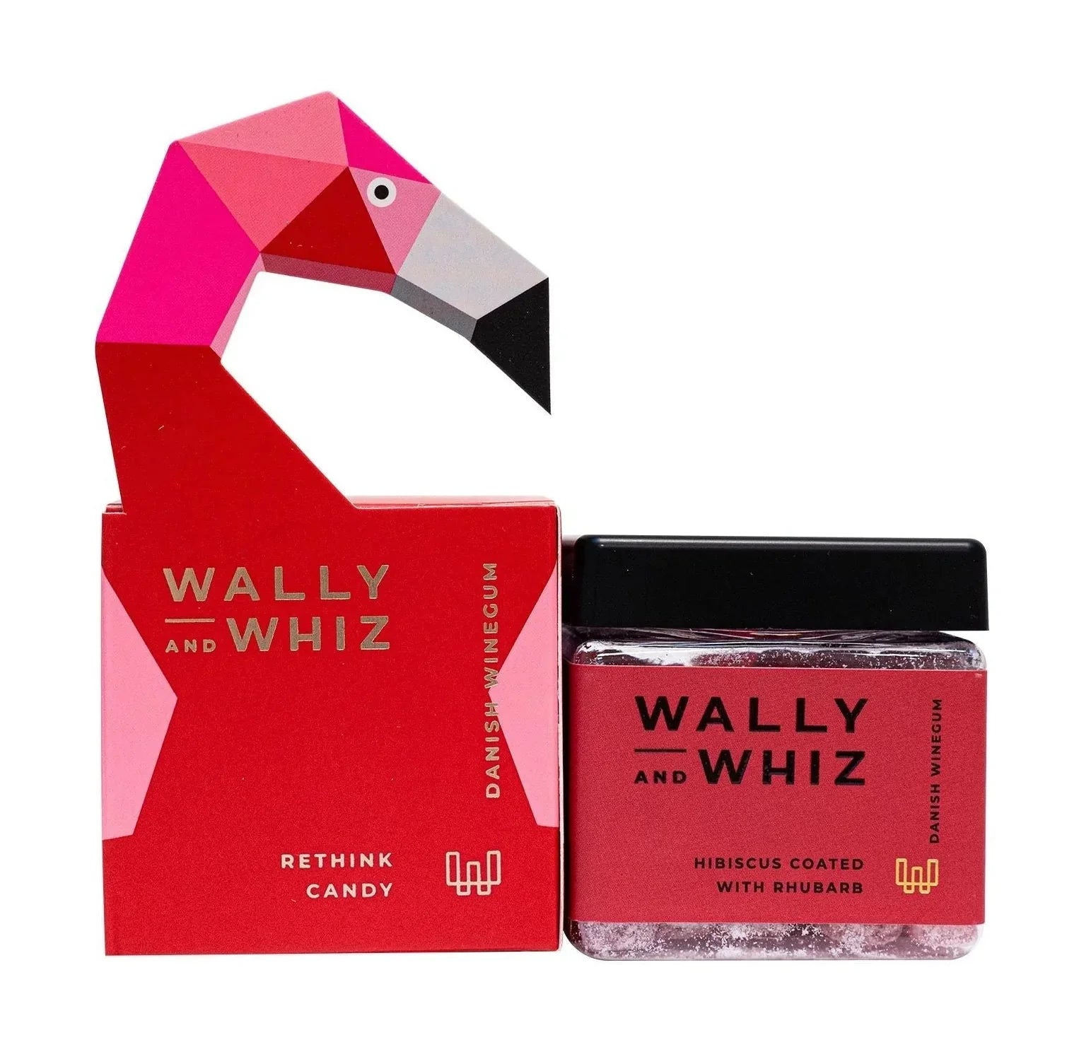 Kostka gumowa Wally i Whiz Wine, Flamingo Red Hibiscus z rabarbkiem 140g