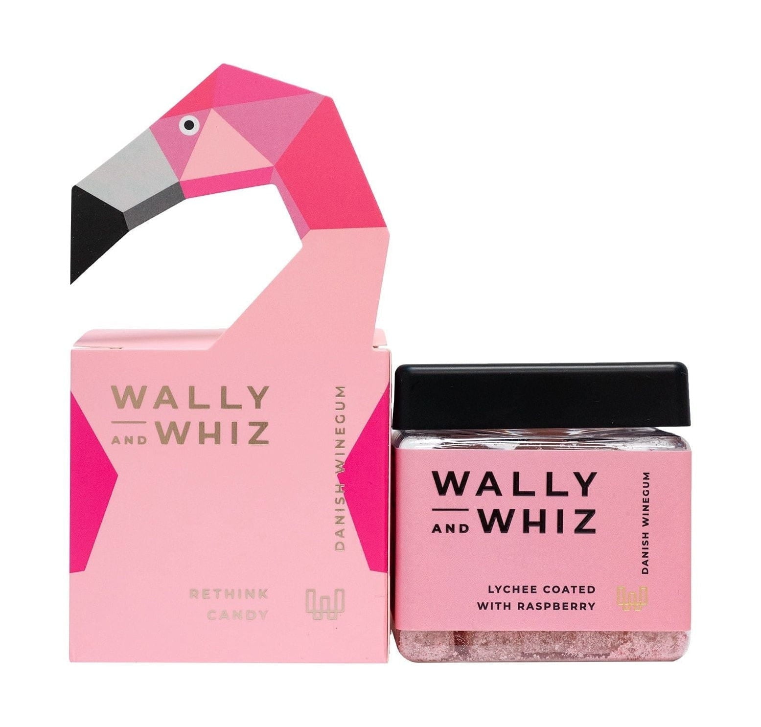 Kostka gumowa Wally i Whiz Wine, Flamingo Pink Lychee z maliną, 140g