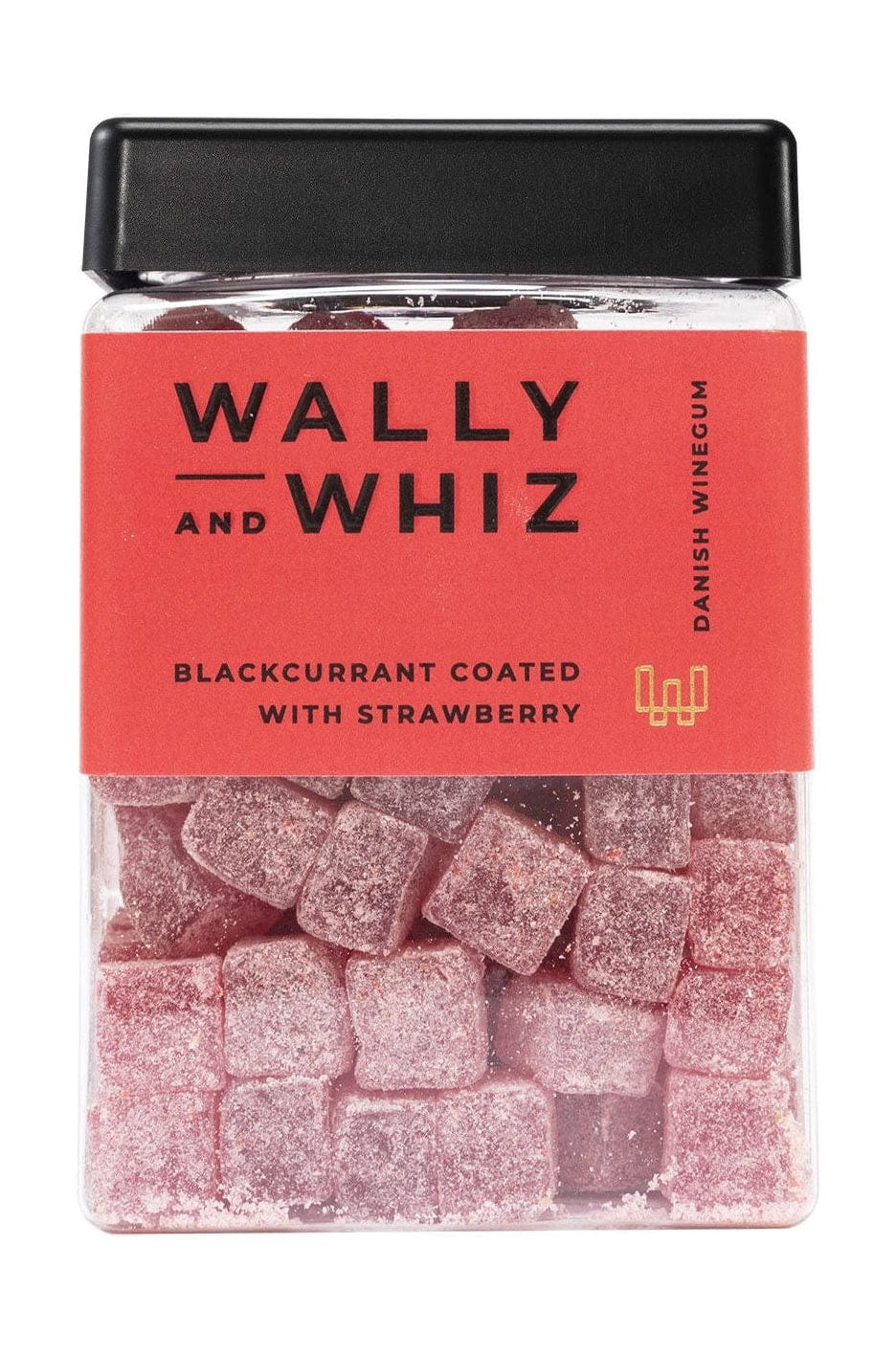 Kostka gumowa Wally i Whiz Wine, czarna porzeczka z truskawką, 240G