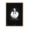 Pomysły Swan Classic Plakat rama wykonana z jasnego drewna 30x40 cm białe/białe tło