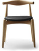 Carl Hansen Ch20 Elbow Chair, Oiled Oak/Black Leather