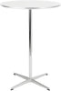 Fritz Hansen okrągły stół prętowy Ø75 cm, biały laminat