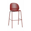 Fritz Hansen N02 Recycle High Bar stoce, ciemnoczerwony/ciemnoczerwony