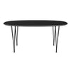 Fritz Hansen Superellipse™ Dining Table Black/Black Fenix Laminates, 170x100 Cm