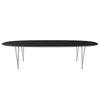 Fritz Hansen Superellipse™ Dining Table Chrome/Black Fenix Laminates, 300x130 Cm