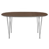 FRITZ HANSEN SUPERILIPSE Stół jadalny Chrome/Orzechowe fornir, 150x100 cm