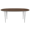 Fritz Hansen Superellipse™ Dining Table Nine Grey/Walnut Veneer, 180x120 Cm