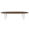 Fritz Hansen Superellipse™ Dining Table Nine Grey/Walnut Veneer, 300x130 Cm