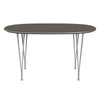 Fritz Hansen Superellipse™ Dining Table Silvergrey/Grey Fenix Laminates, 135x90 Cm