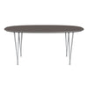 Fritz Hansen Superellipse™ Dining Table Silvergrey/Grey Fenix Laminates, 170x100 Cm