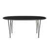 FRITZ HANSEN SUPERILIPSE STAEL BRĄZOWY BRĄZOWY BRONNY/Black Fenix ​​Laminatów, 270x100 cm