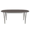 Fritz Hansen Superellipse™ Extendable Table Brown Bronze/Grey Fenix Laminates, 300x120 Cm