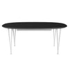 Fritz Hansen Superellipse™ Extendable Table White/Black Fenix Laminates, 300x120 Cm
