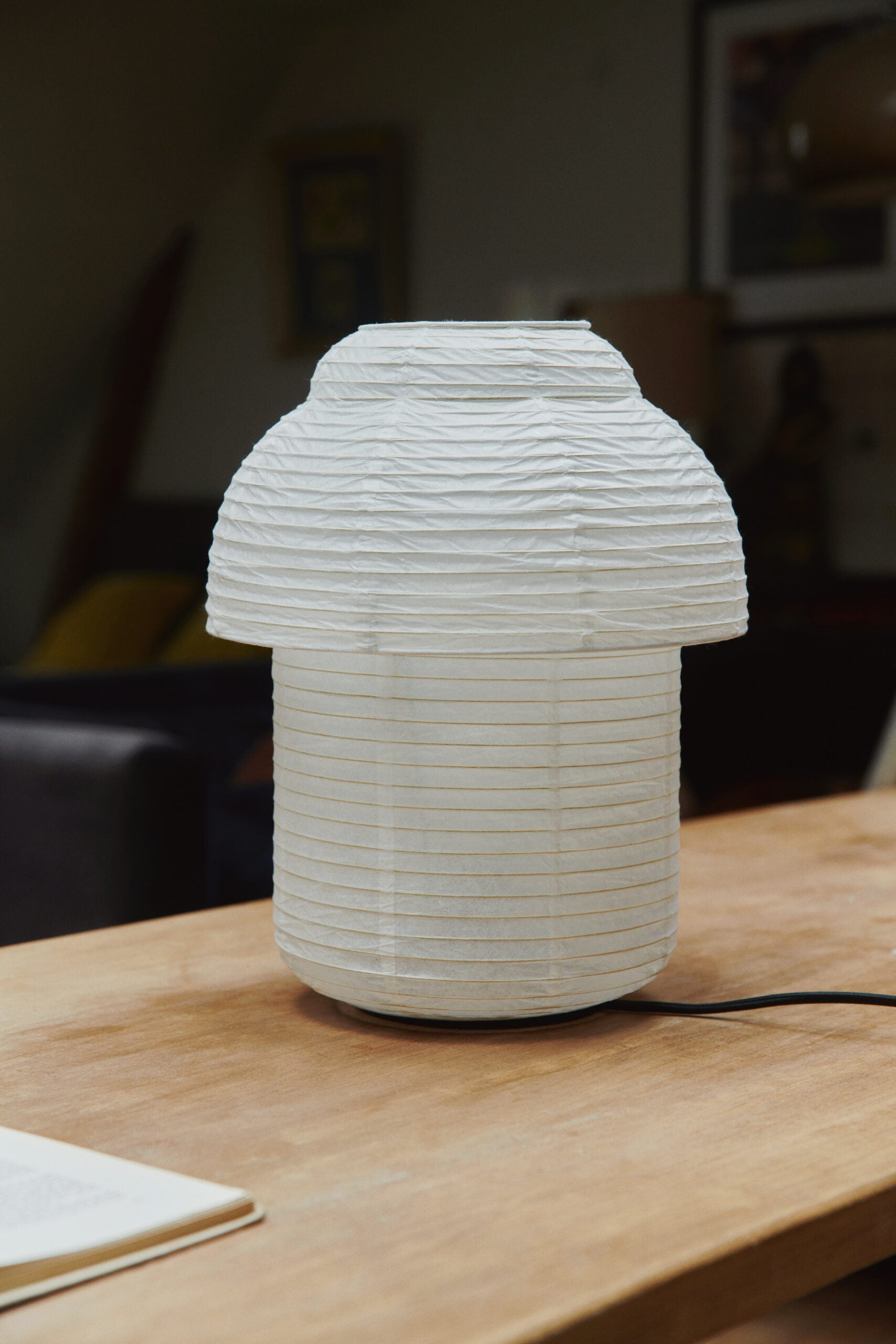 Made By Hand Papier Table Lamp ø30 Double Table, White