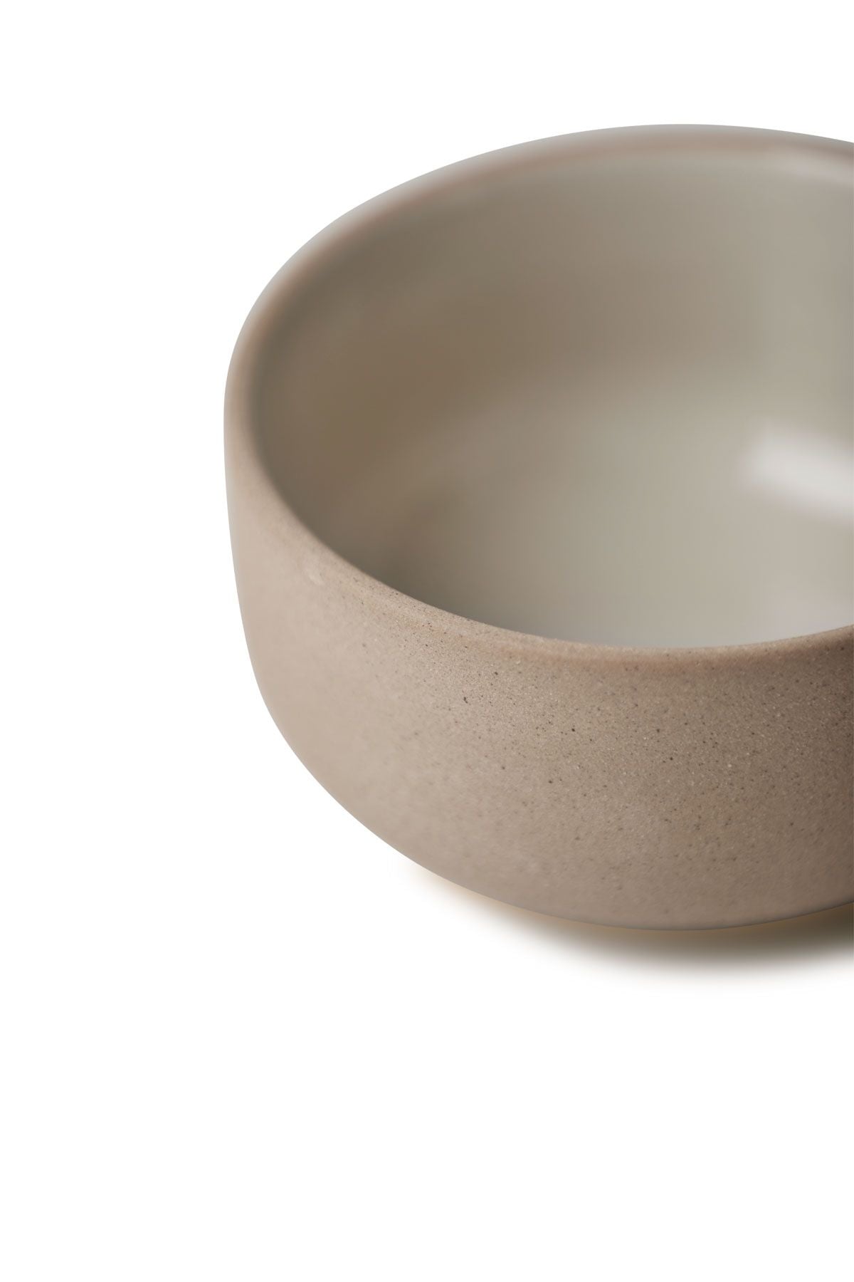 Studio About Clayware Set Of 2 Bowls, Sand/Grey
