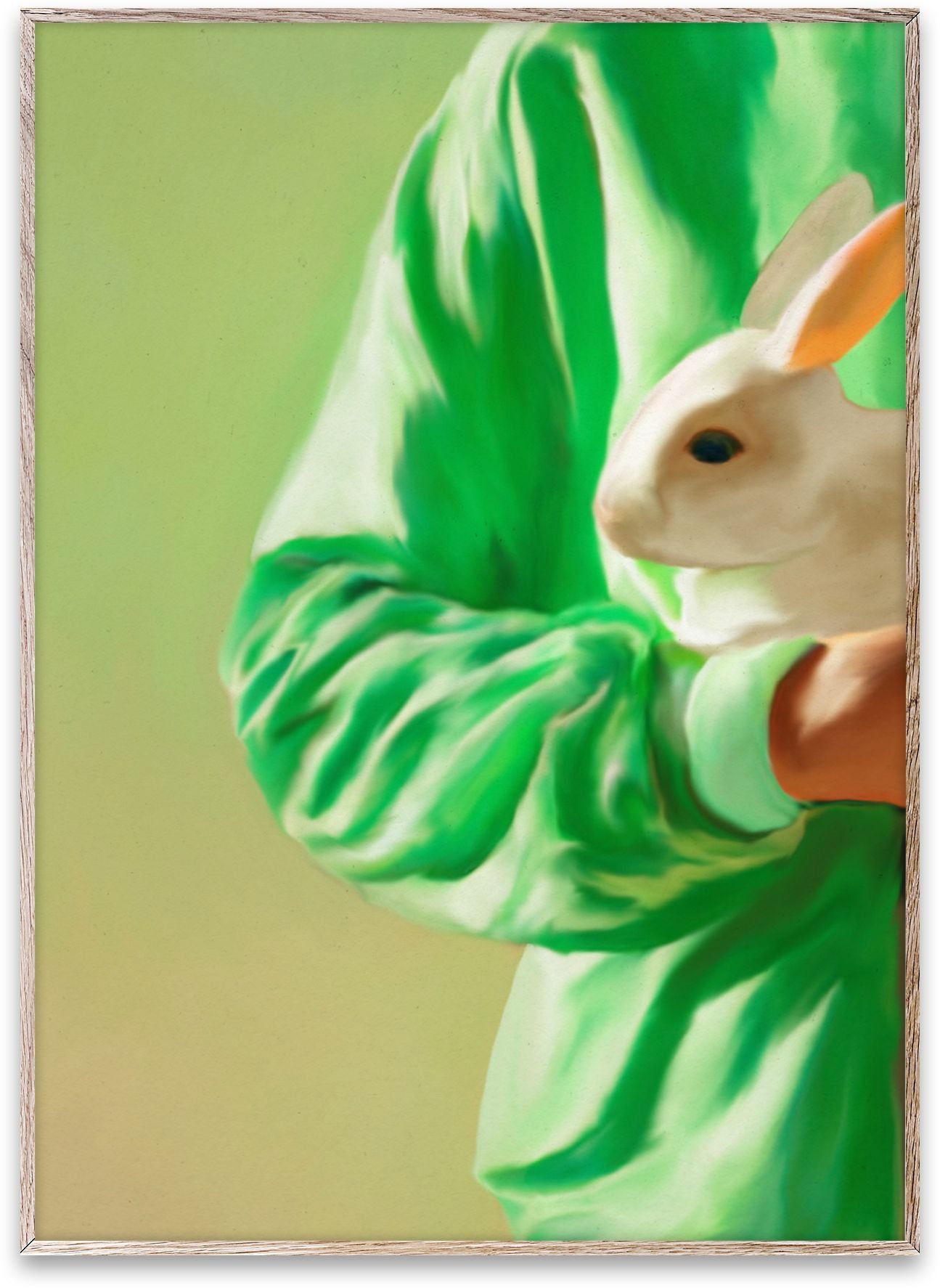 Papierowy zbiorowy plakat białego królika, 70x100 cm