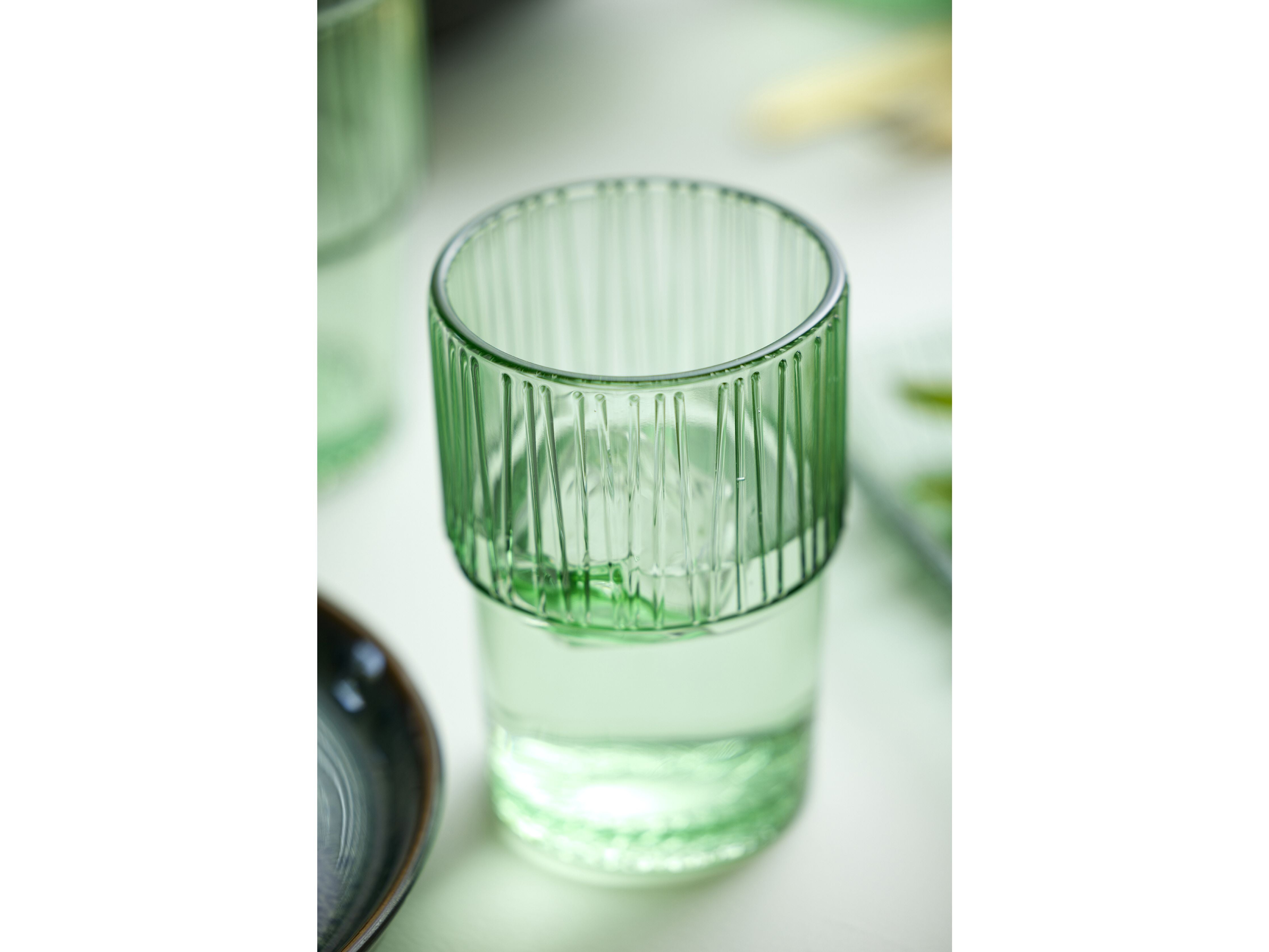 Bitz Kusintha Cafe Glass 12,5 cm 38 Cl 4 szt., Zielony