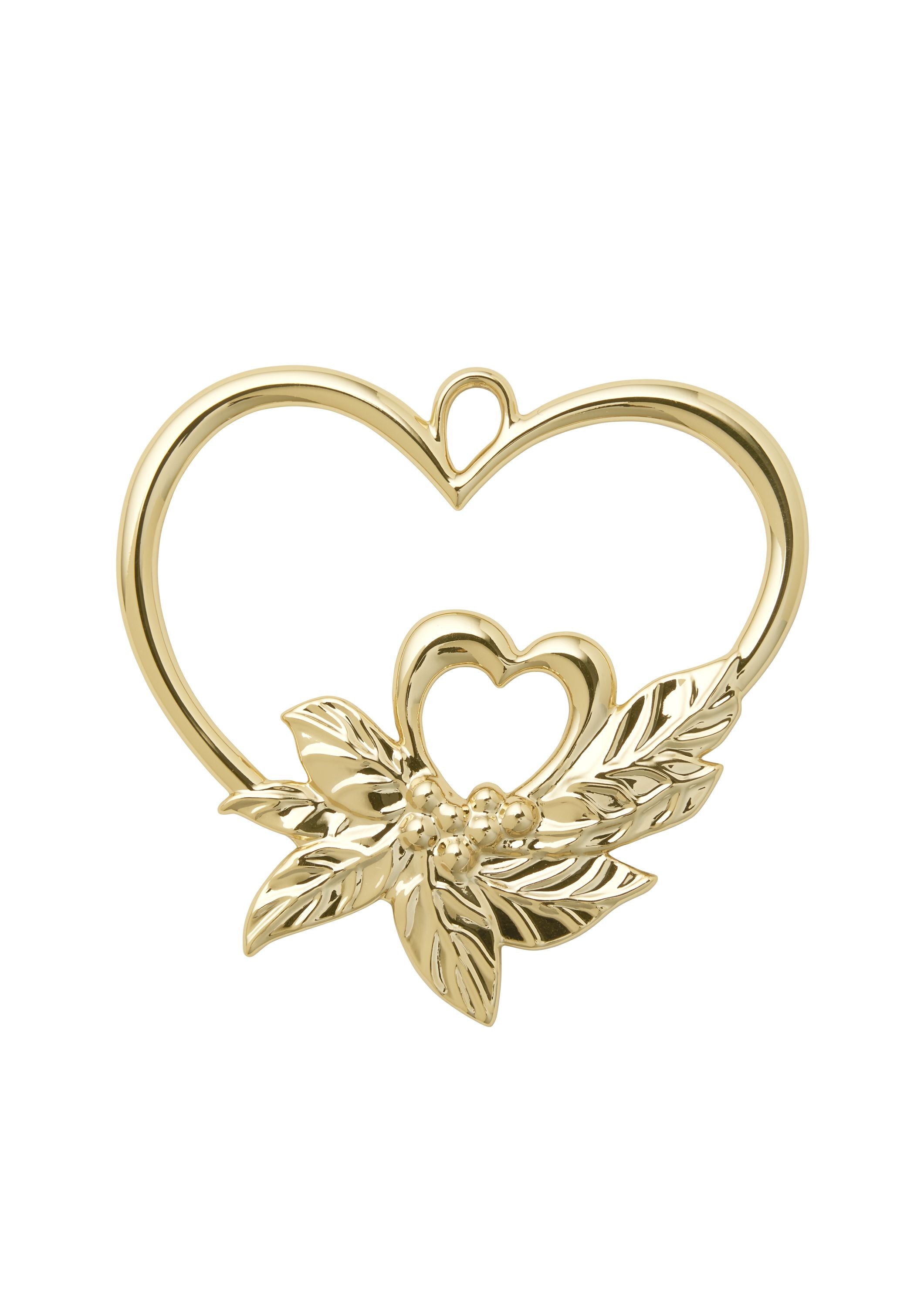 Rosendahl Double Heart H7 cm Gold plate