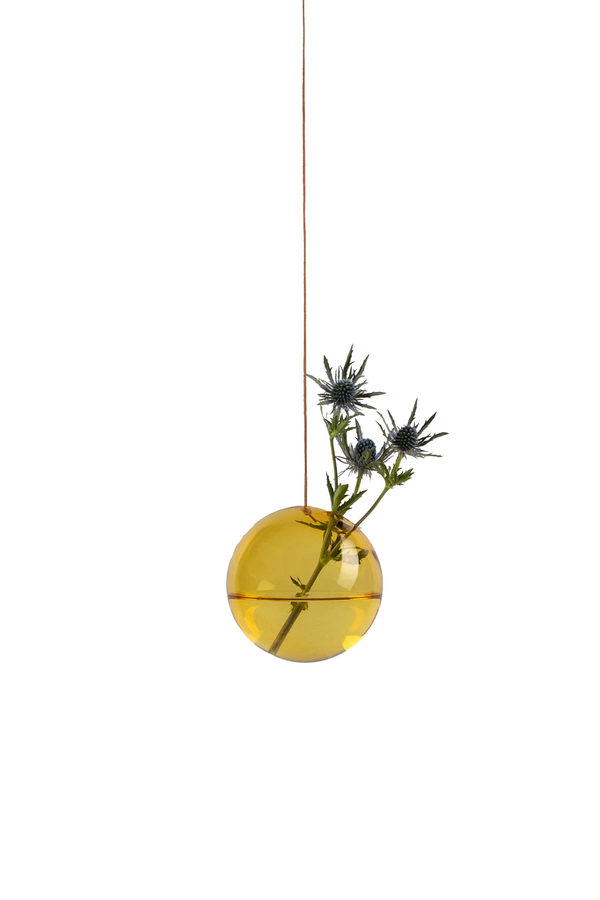 Studio About Hanging Flower Bubble Vase Medium, Yellow