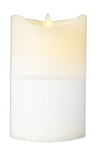 Ekskluzywna świeca LED Sirius Sara Ø7,5x H12,5 cm, biała