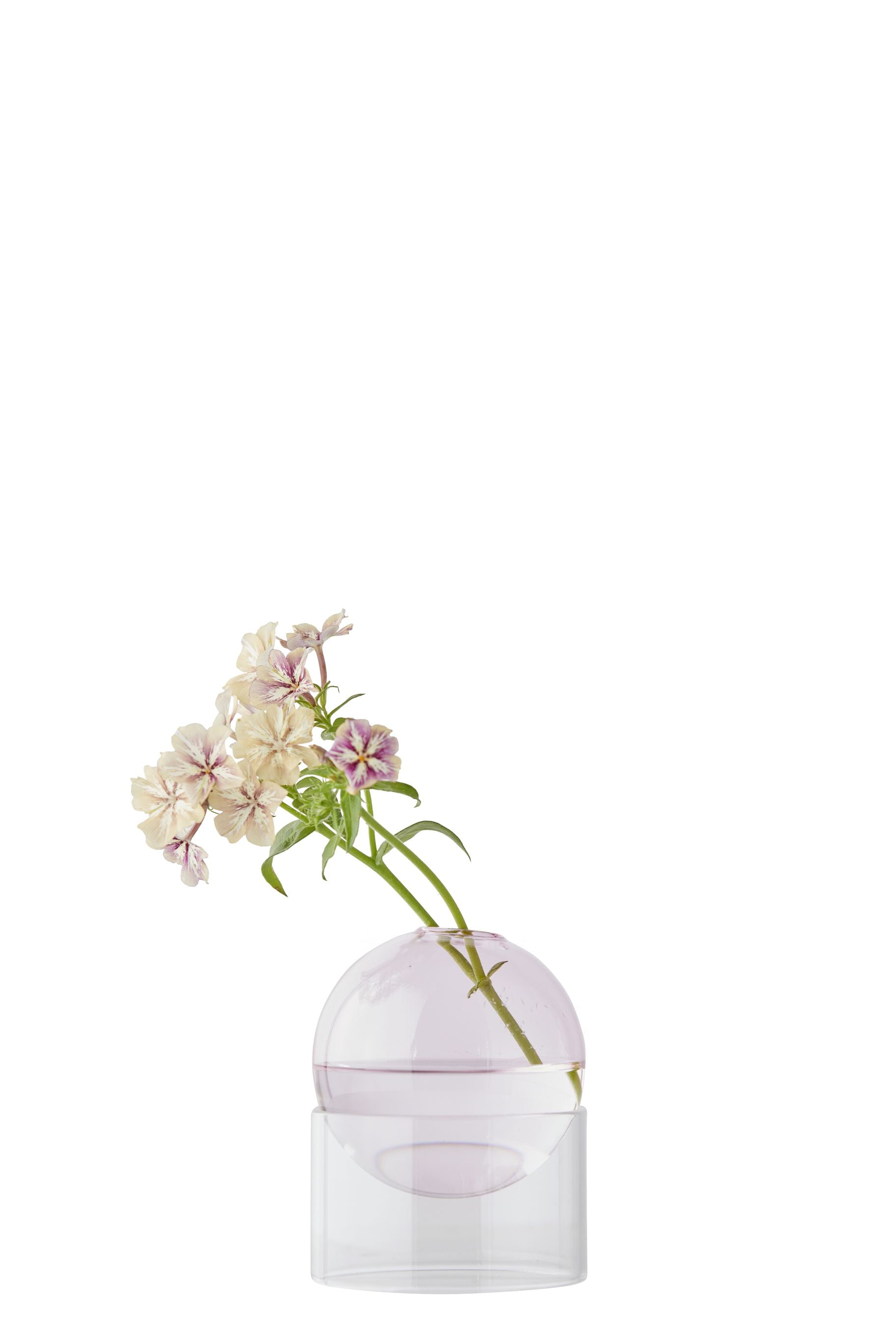 Studio About Standing Flower Bubble Vase 10 Cm, Rose