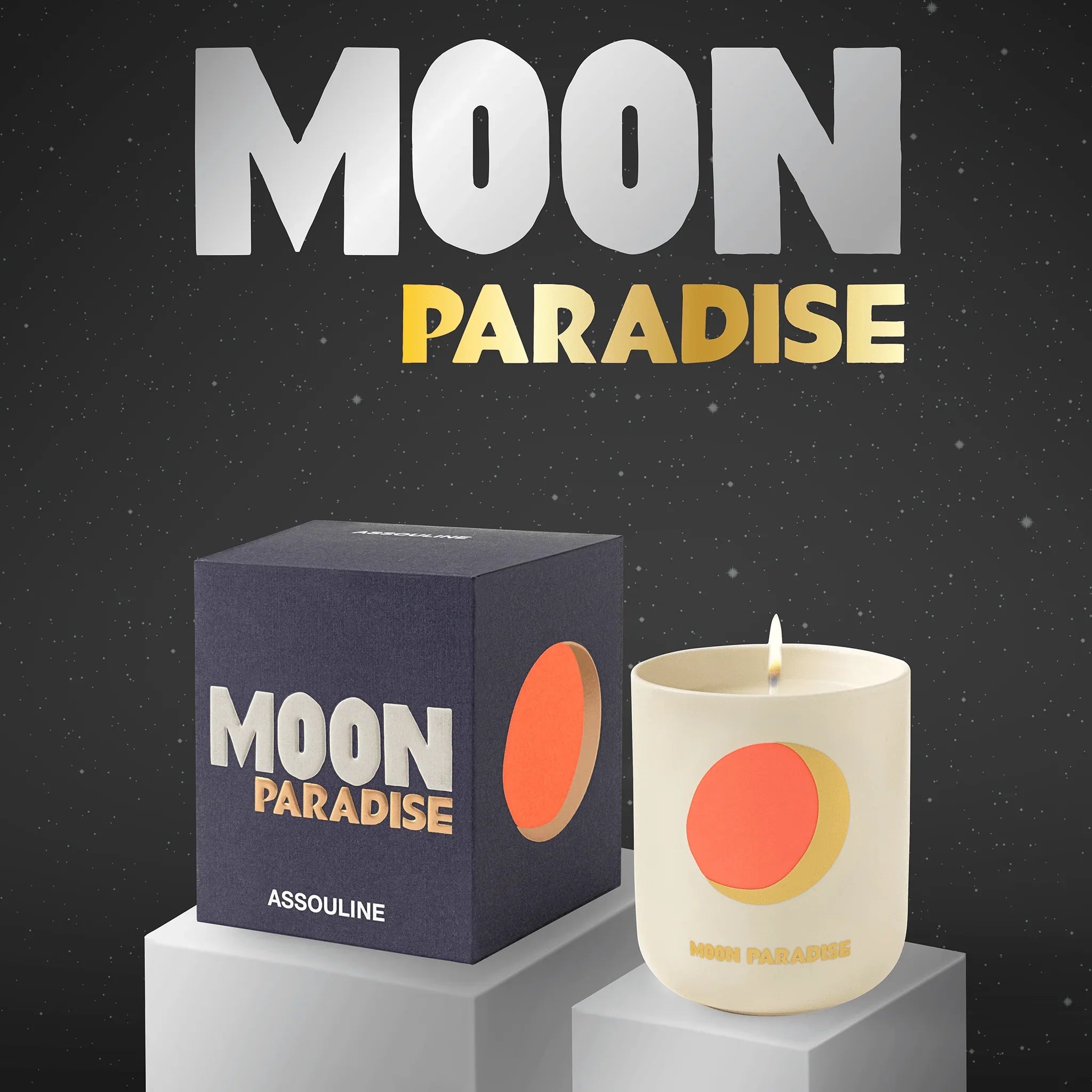 Assouline Moon Paradise – Świeca Travel From Home