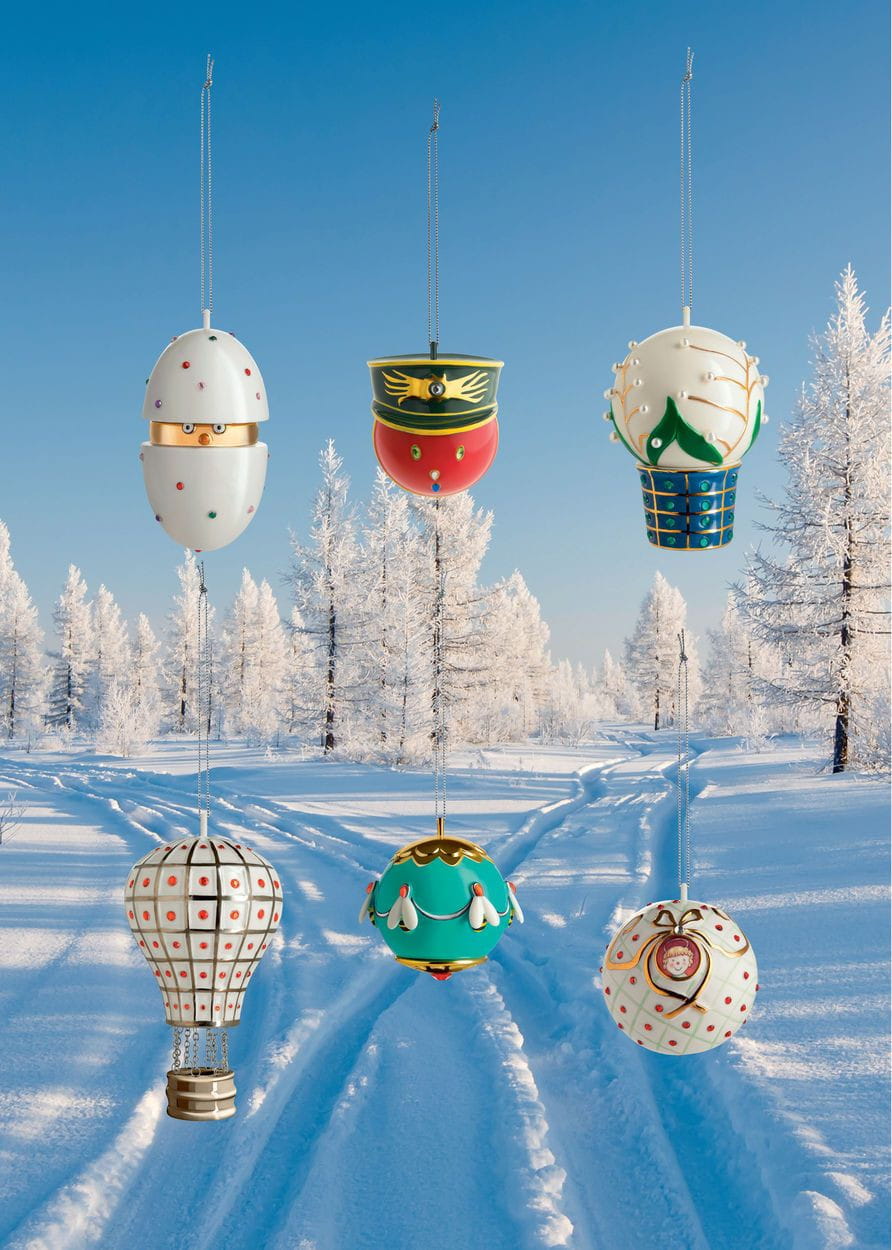 Alessi Cigno di primavera dekoracyjna piłka wykonana z porcelanowej