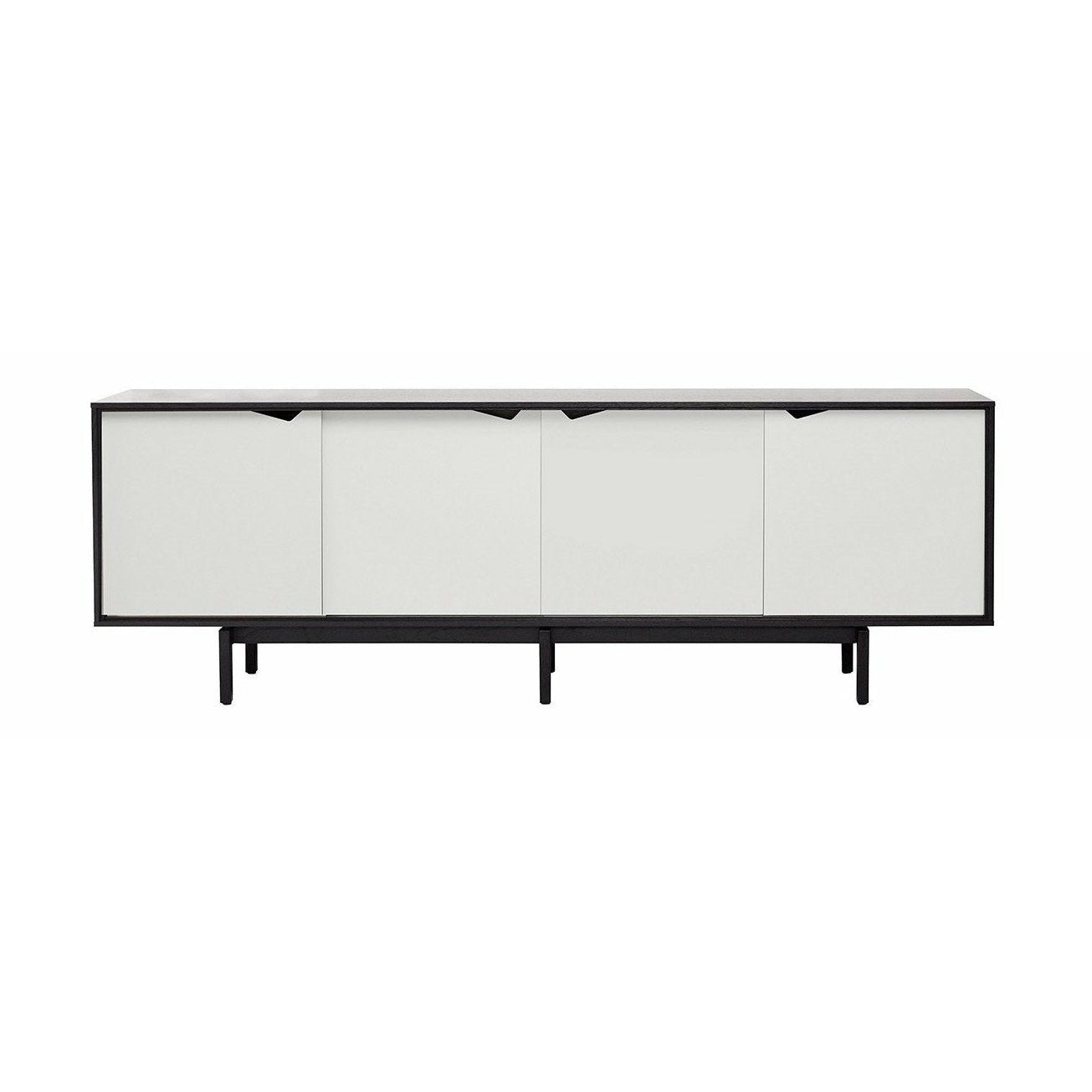 Andersen Furniture S1 Kidsowa czarna, białe szuflady, 200 cm