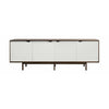 Andersen Furniture S1 Kreator Walnut, białe szuflady, 200 cm