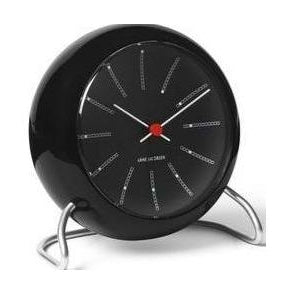 Arne Jacobsen Bankers zegar stołowy Ø11 cm, czarny