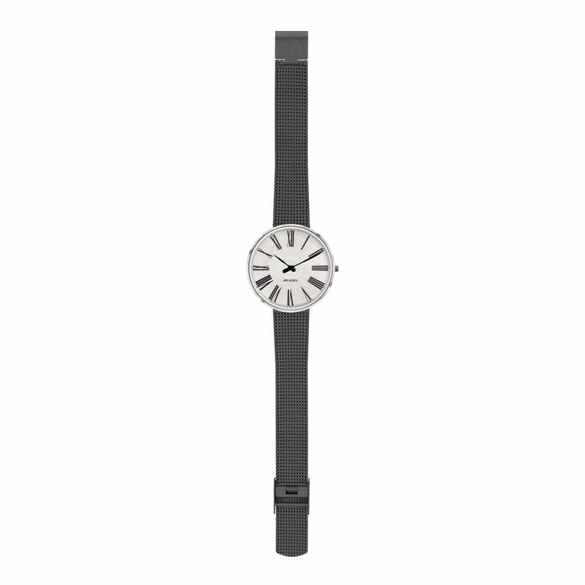 Arne Jacobsen Roman Watch 34 mm, stal/biały/szary