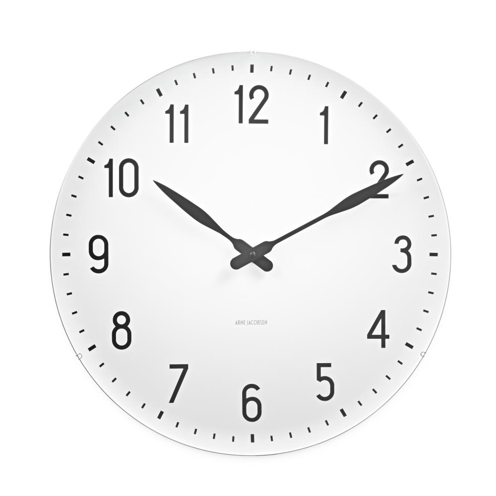 Zegar ściany stacji Arne Jacobsen, 48 cm