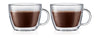 Bodum Bistro Caffè Latte Cup podwójny muł z uchwytem H11.4 cm, 2 szt.